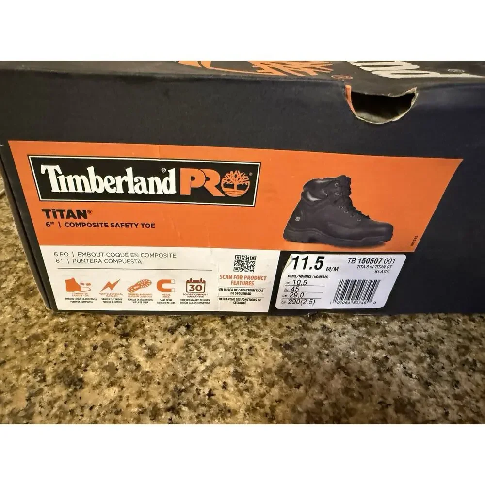 Timberland PRO Series Titan 6-Inch Alloy Safety Toe Industrial Work Boots